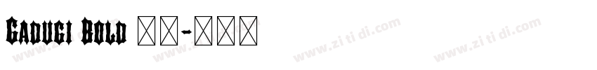 Gadugi Bold 粗体字体转换